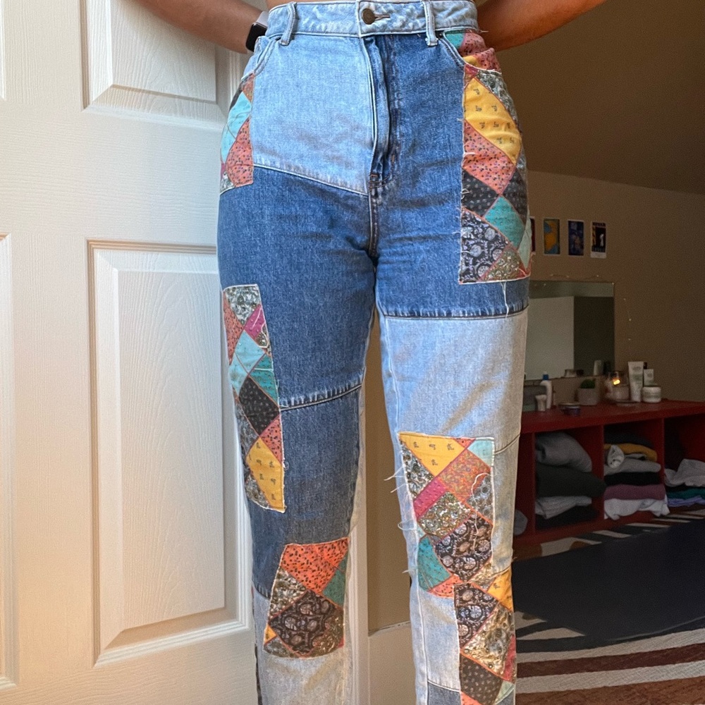 BDG Patchwork Mom Jeans